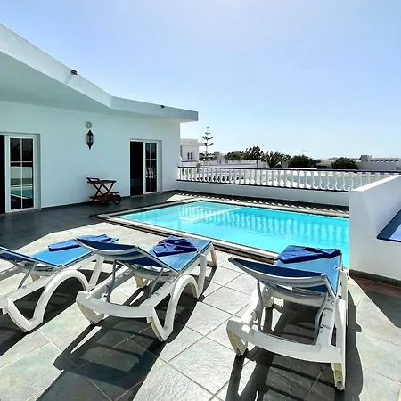 Villa con Wifi, piscina privada y inolvidable vistas al océano Atlántico Puerto Calero